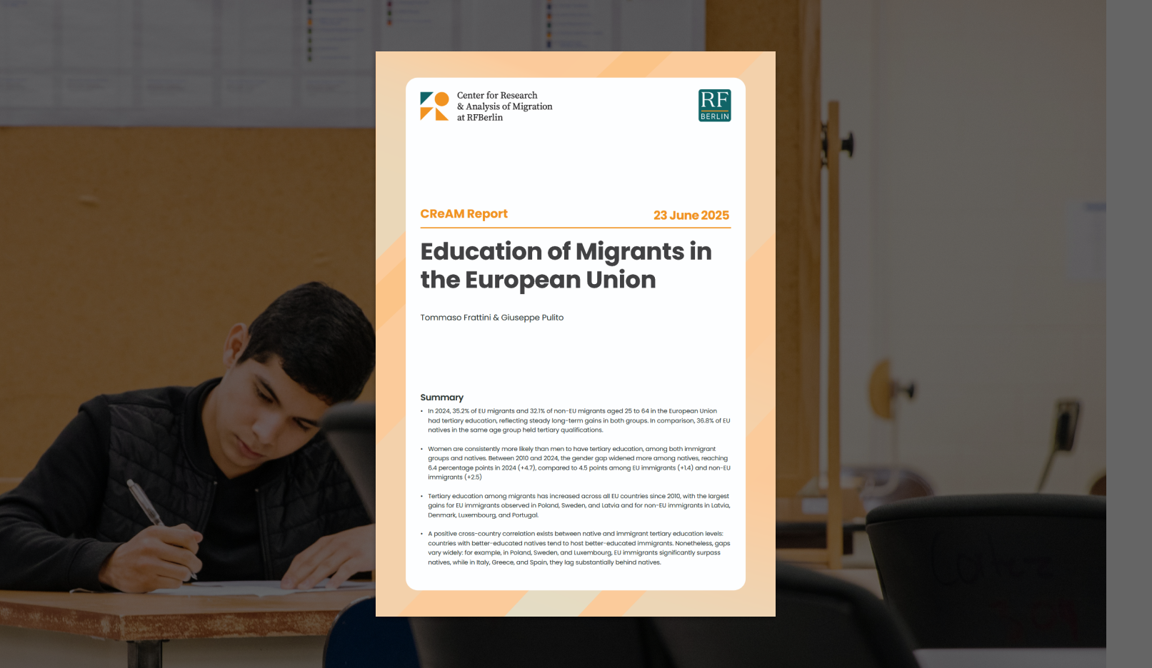CReAM Report: Education Levels Among Immigrants in the EU